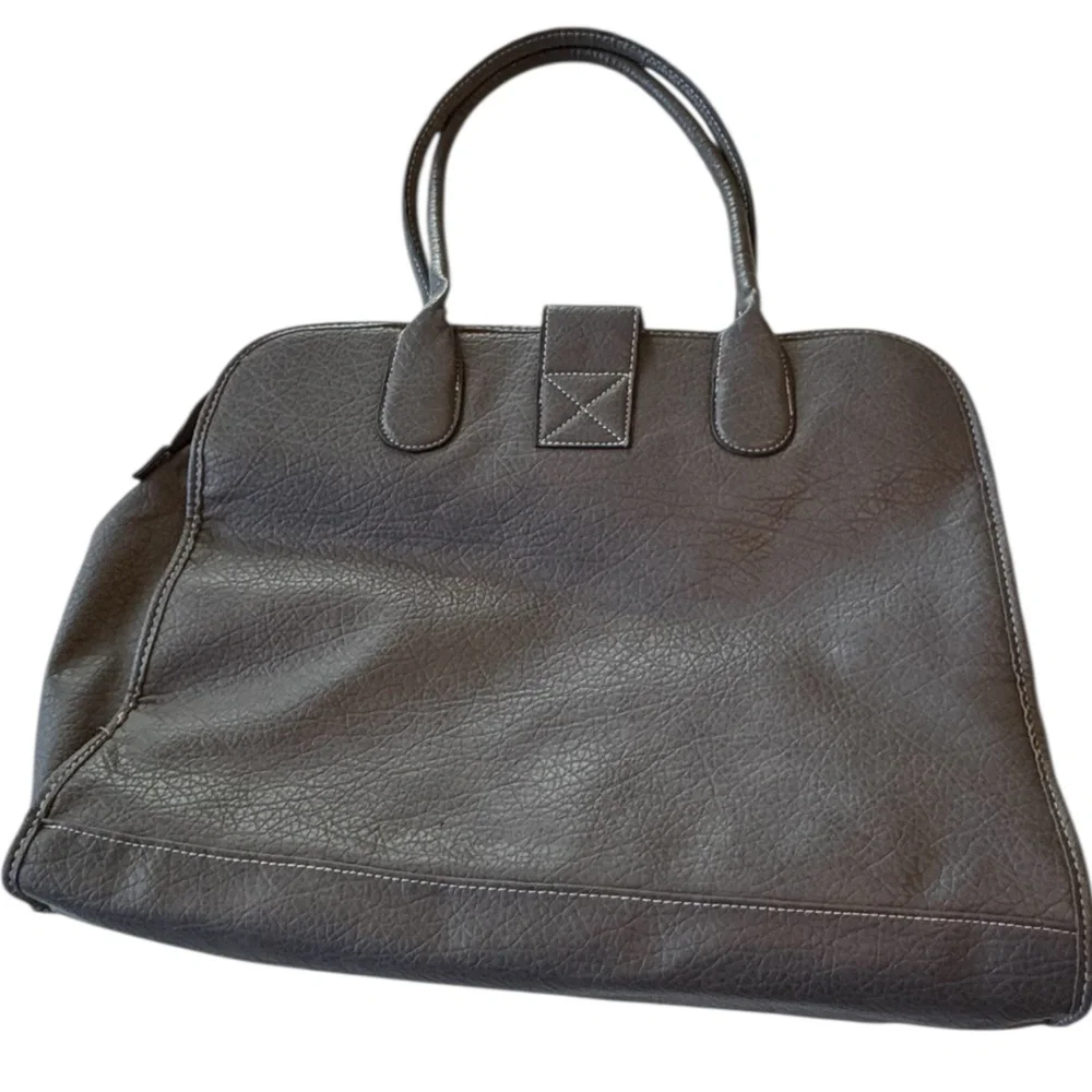 Rosetti Dark Gray Leather Look Women’s Attaché Laptop Briefcase Tech Bag MINTY